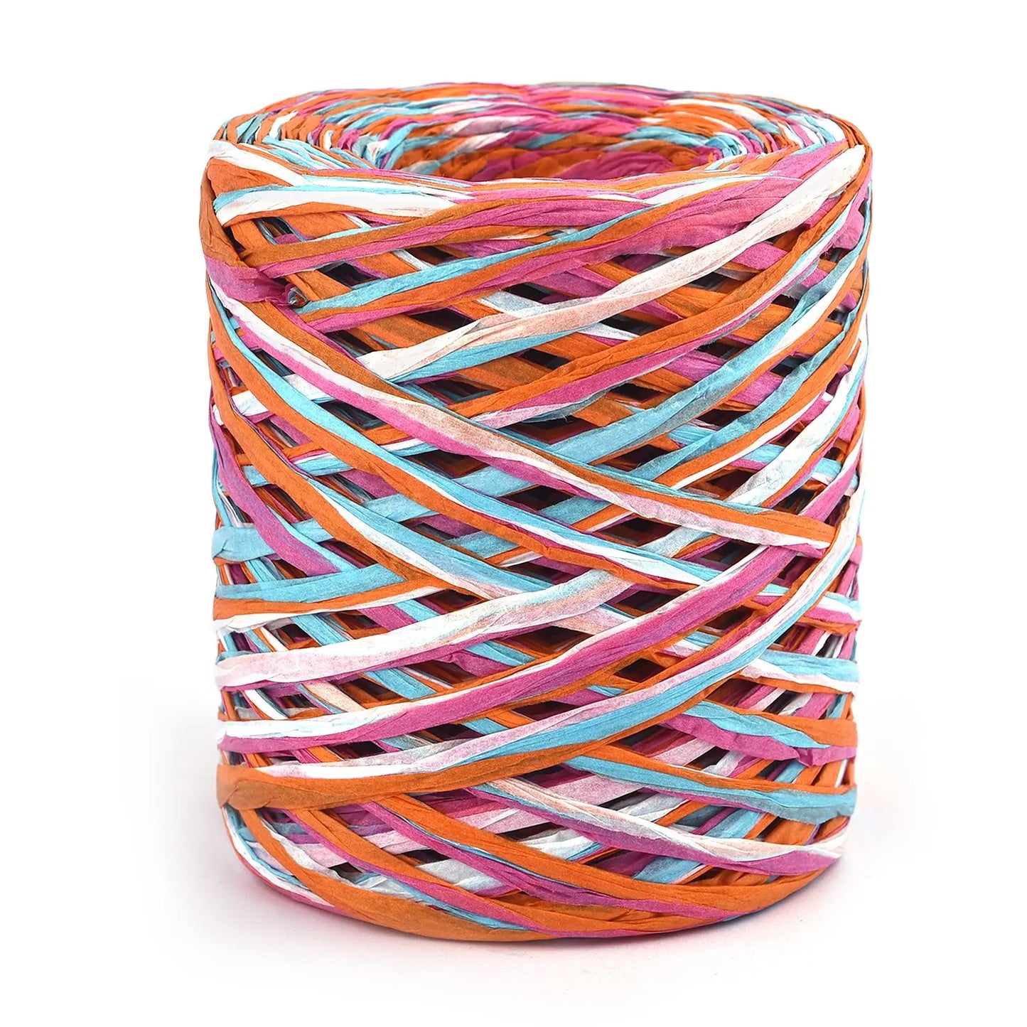 100M Natural Raffia Straw Yarn Hand-Knitted Crocheting Grass Paper Rope For DIY Sunhat Beach Bag Cord Baking Gift Packaging Rope