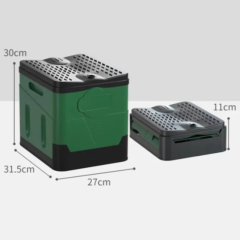 Car Toilet Bucket Strong Bearing Capacity Trash Can for Tour Emergency Self-driving Travel Portable Outdoor Camp Folding Toilet