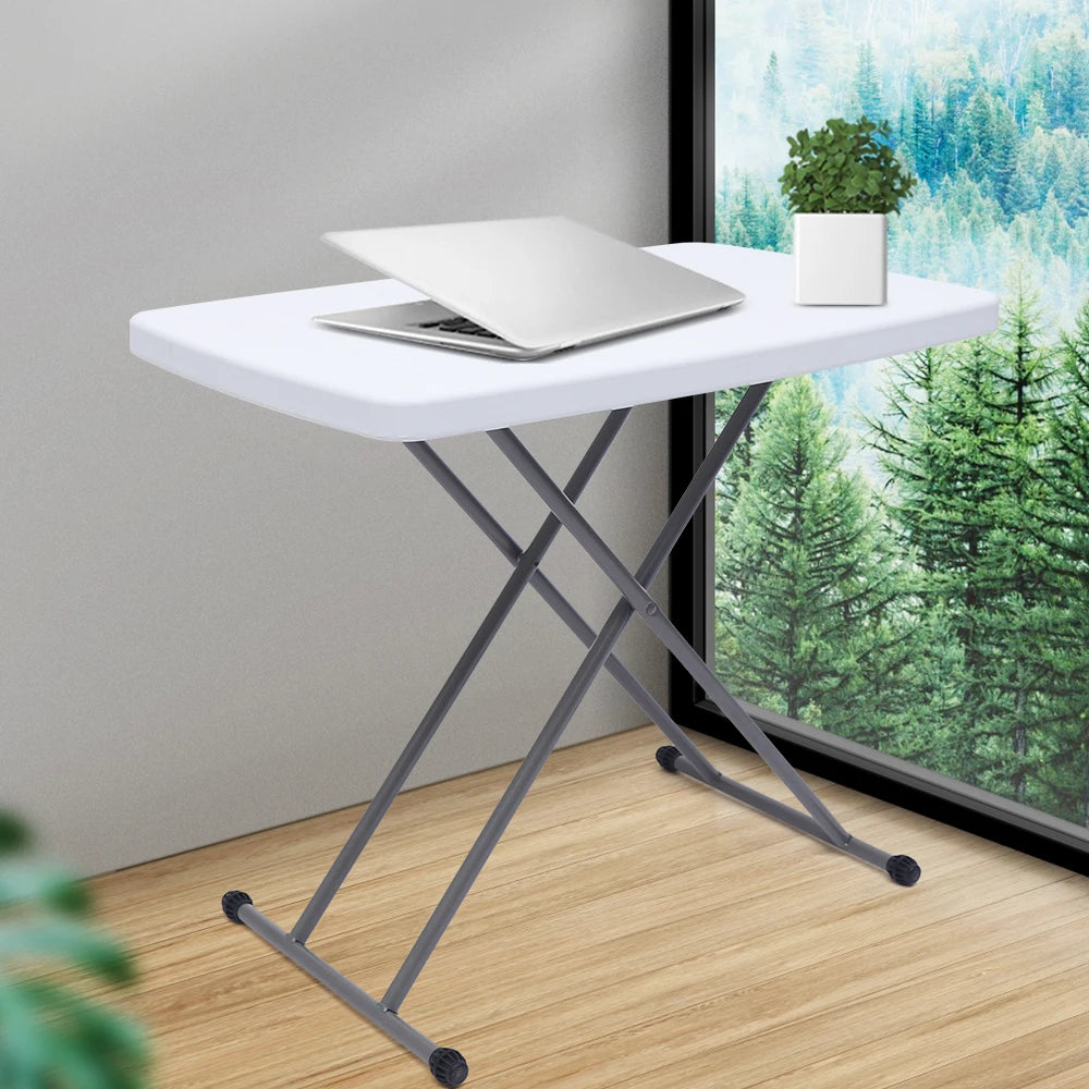 Portable Folding Table，Adjustable Height and Foldable Design Table,HDPE and steel Material,High Stability Table