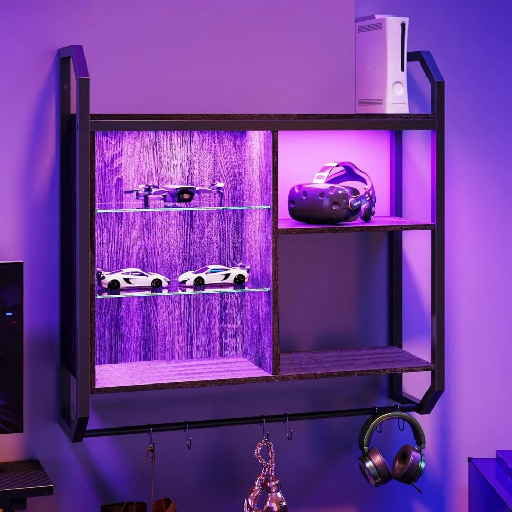 34" LED Wall Mounted Floating Shelf