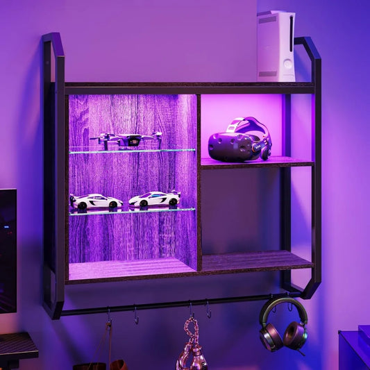 34" LED Wall Mounted Floating Shelf