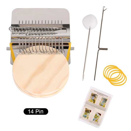 Knitting Tools For Mending Clothes and Jeans Small Frame Hand Tapestry Wood Loom Weaving Frame Small Loom Darning Machine