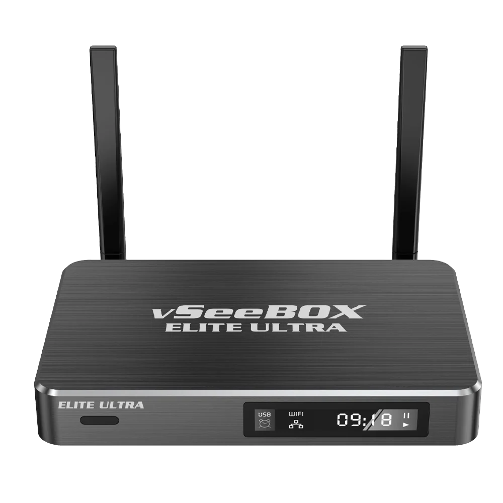 Vseebox ELITE ULTRA with Voice control 8K 2025 Model Timeshift Feature 4GB RAM + 128 GB Storage  Streaming Box