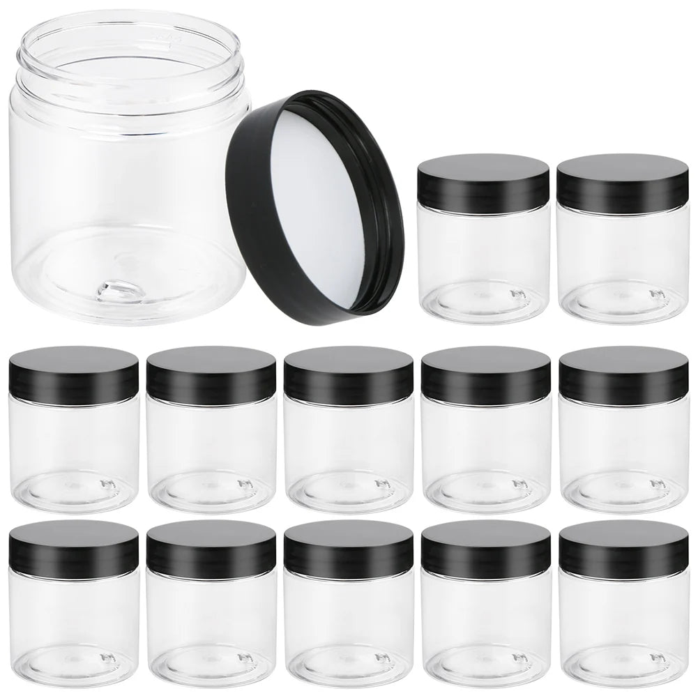 12PCS Sealed Storage Box Transparent Kitchen Food Grain Organizer Storage Tank Plastic Large capacity Moisture-proof Sealed Jars
