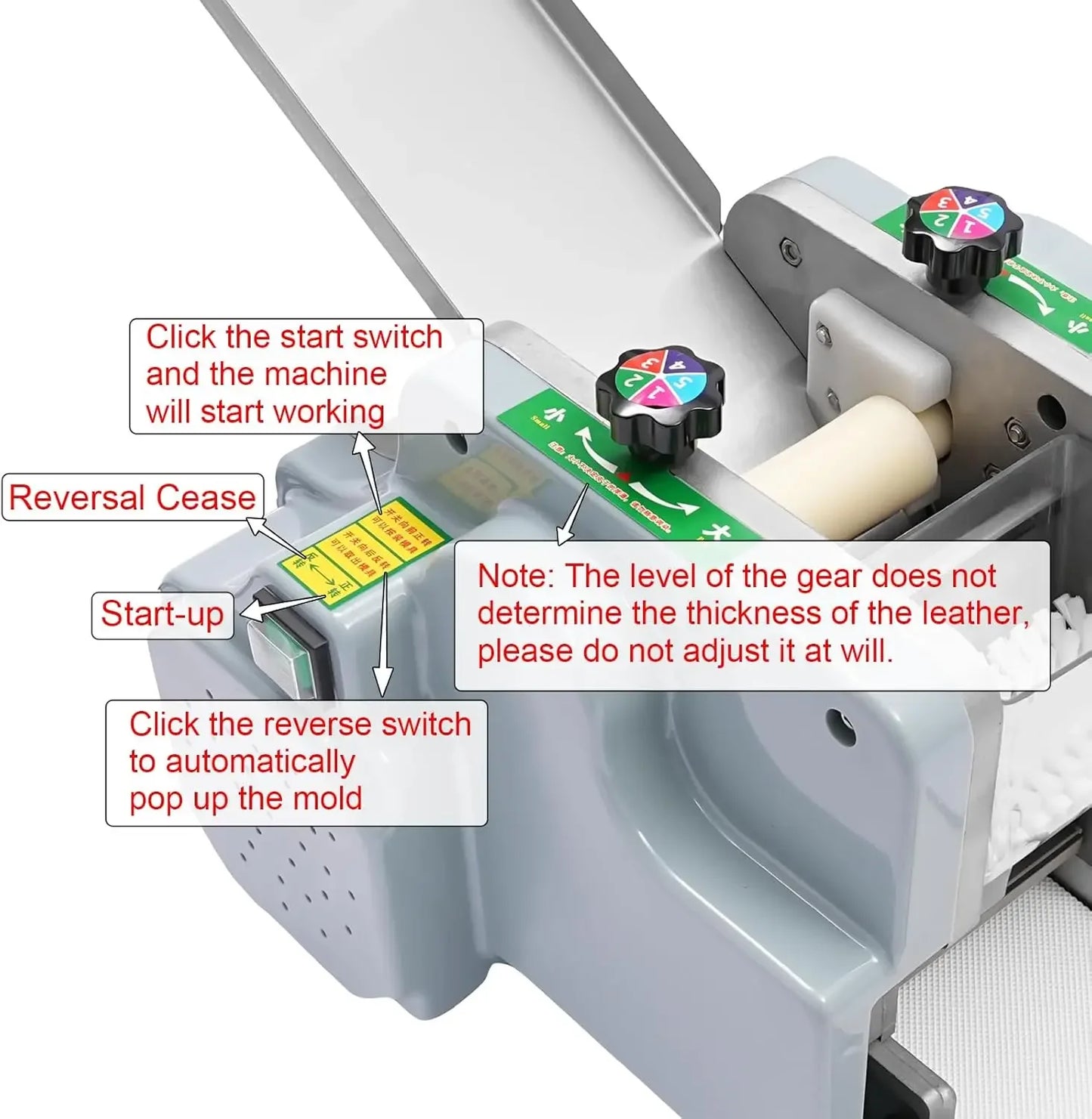 110V 140W Automatic Dumpling Skin Machine, Electric Dumpling Wrapper Maker Dough Roller Sheeter, 9cm/3.54in,60 Pieces/Min