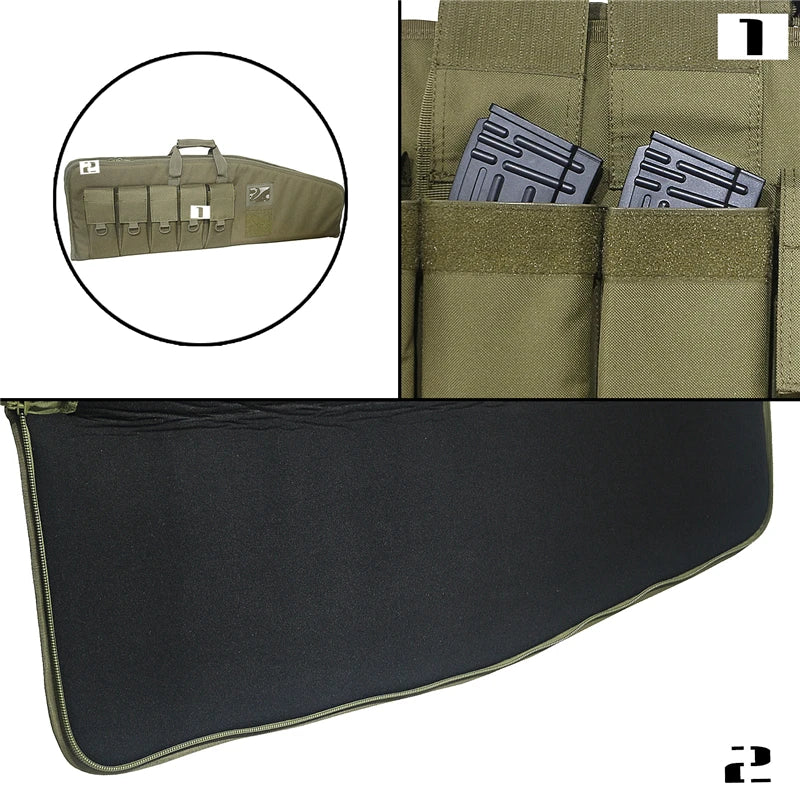 42inch Tactical Rifle Case Gun Bag Air Rifle Case  Backpack Sniper Airsoft Holster Shooting Hunting Accessorie