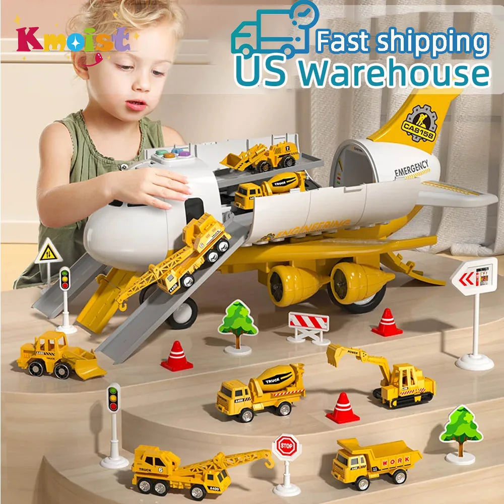 Large Aircraft Simulation Track Inertia Toy Airplane with Lights Music Large Size Passenger Plane Kids Airliner Toys Car Gifts