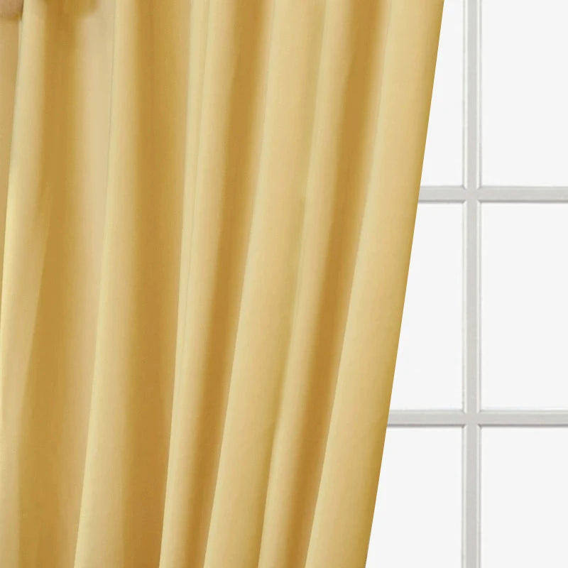2pcs American curtain living room European luxury atmosphere shading thickened flannelette bedroom finished products, no valance