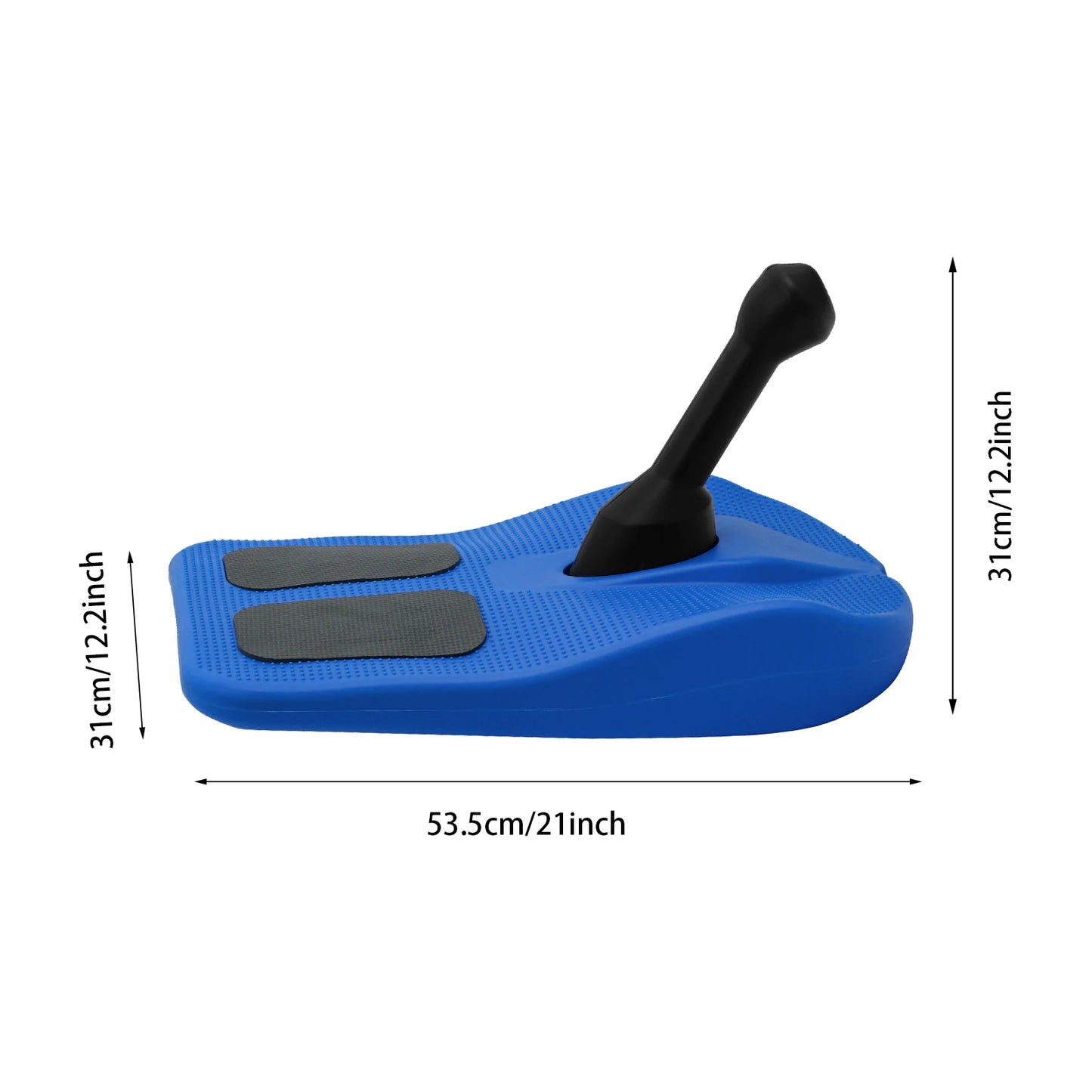 Blue Sled Snowboard with Handle for Kids, Snowboard for Skiing, Sandy Terrain, Sledding Snowboard for Winter Fun