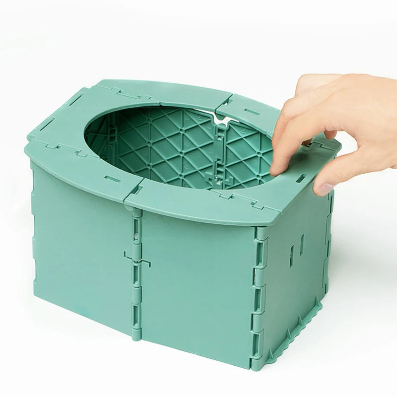 Car Toilet Bucket Strong Bearing Capacity Trash Can for Tour Emergency Self-driving Travel Portable Outdoor Camp Folding Toilet