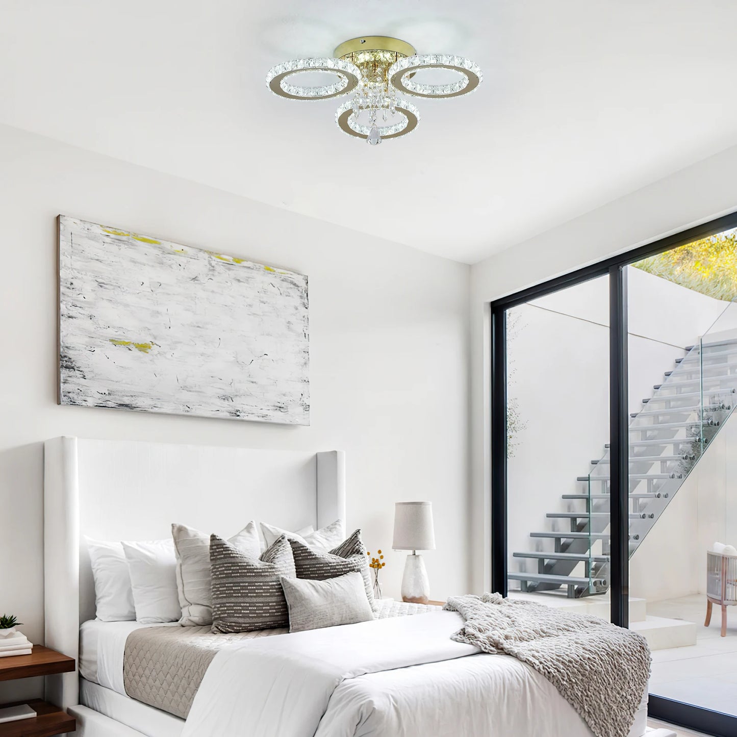LED Crystal Chandelier Ceiling Light