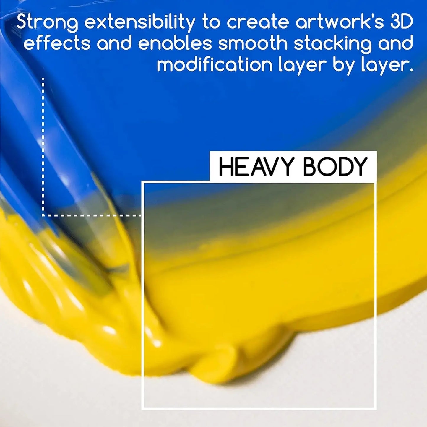 Heavy Body Acrylic Paint Set, 24 x 60ml (2 oz) Satin Finish for Adults, Rich Pigment Art Craft Paints for Canvas Clay Wood