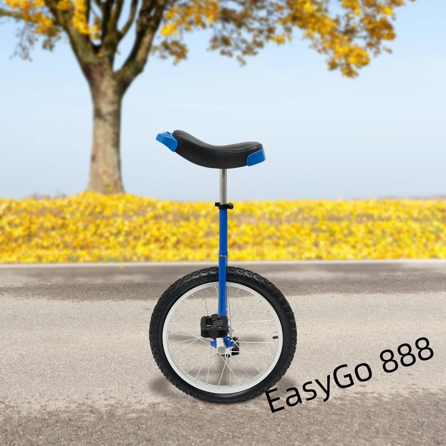 18Inch Unicycle Steel Unicycle Adjustable Standard Seat Thickened Aluminum Alloy Rim Children Adult Balance Exercise Bike