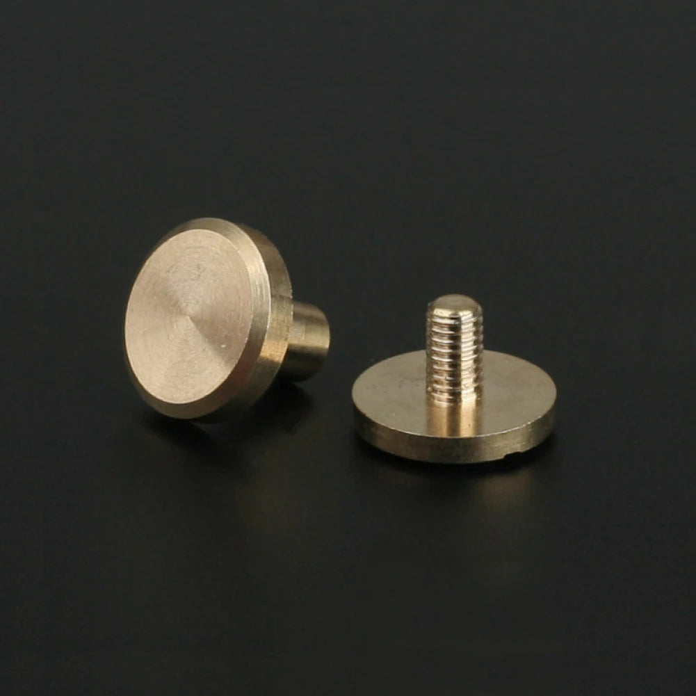 5Pcs/Set 10*8mm Leather Craft Chicago Nail Brass Solid Rivets Stud Head High Quality & Durable