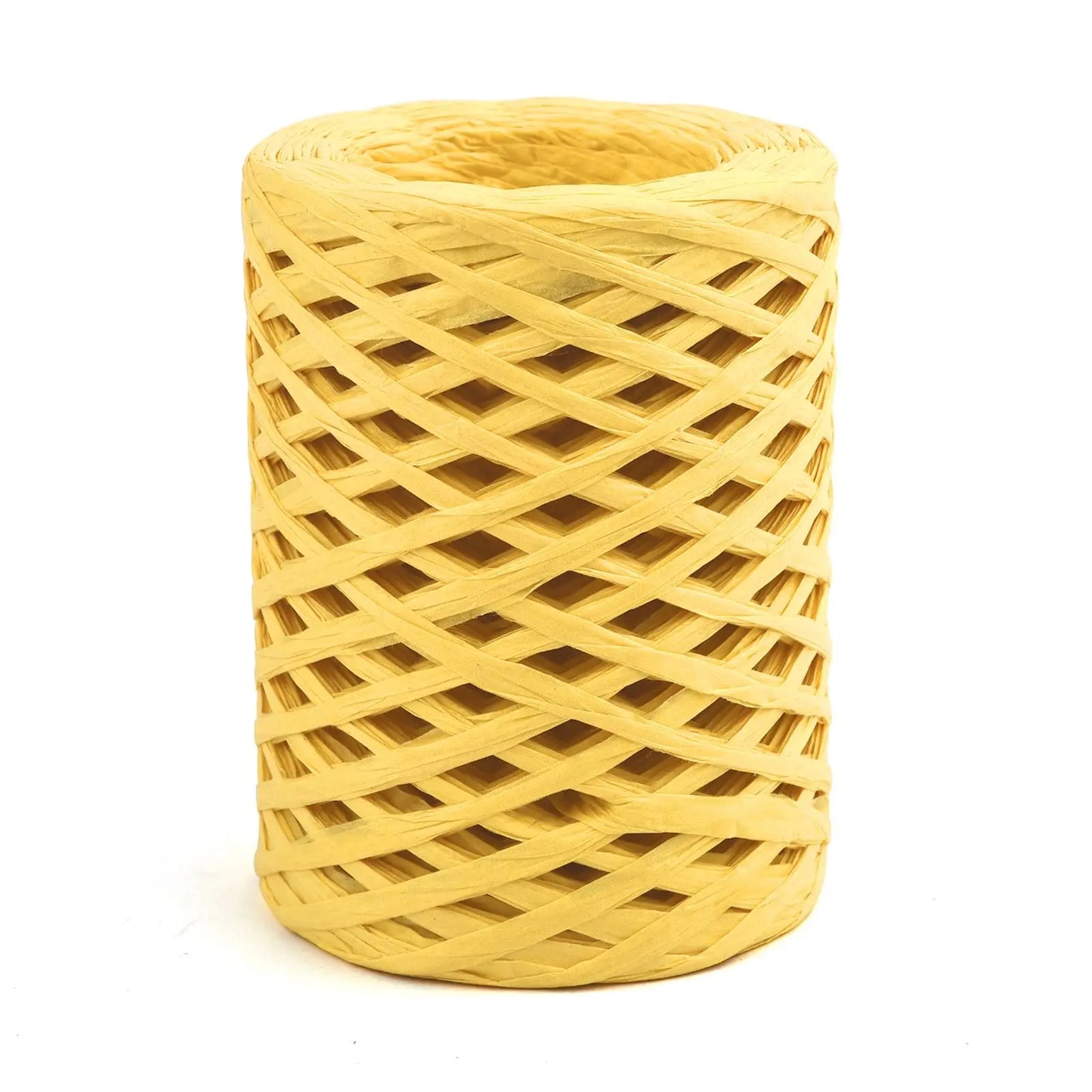 100M Natural Raffia Straw Yarn Hand-Knitted Crocheting Grass Paper Rope For DIY Sunhat Beach Bag Cord Baking Gift Packaging Rope