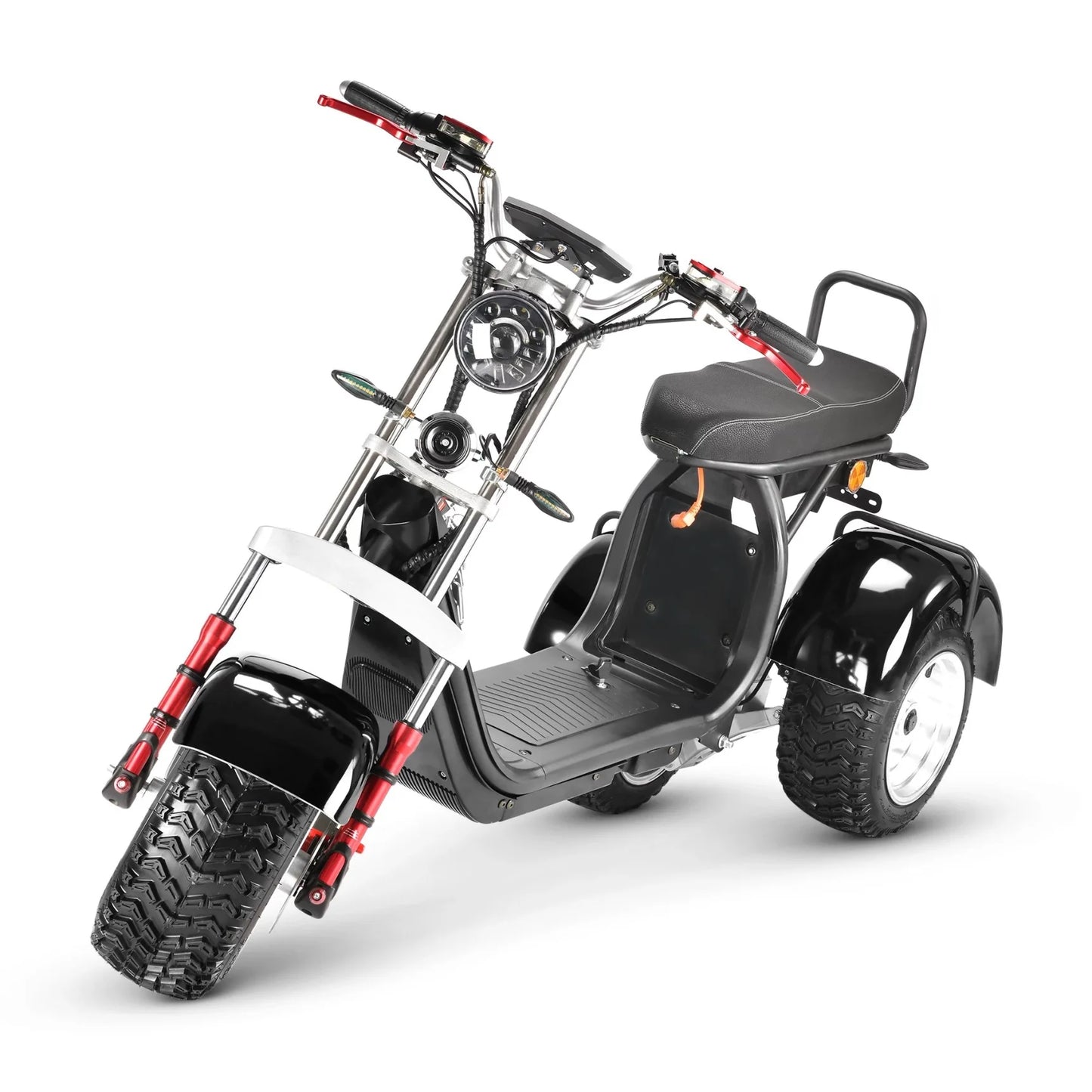 New 3000W60V30AH Mileage 55KM Electric Tricycle Three-person seat Disabled Commuting Elderly Household Adult Electric Scooter