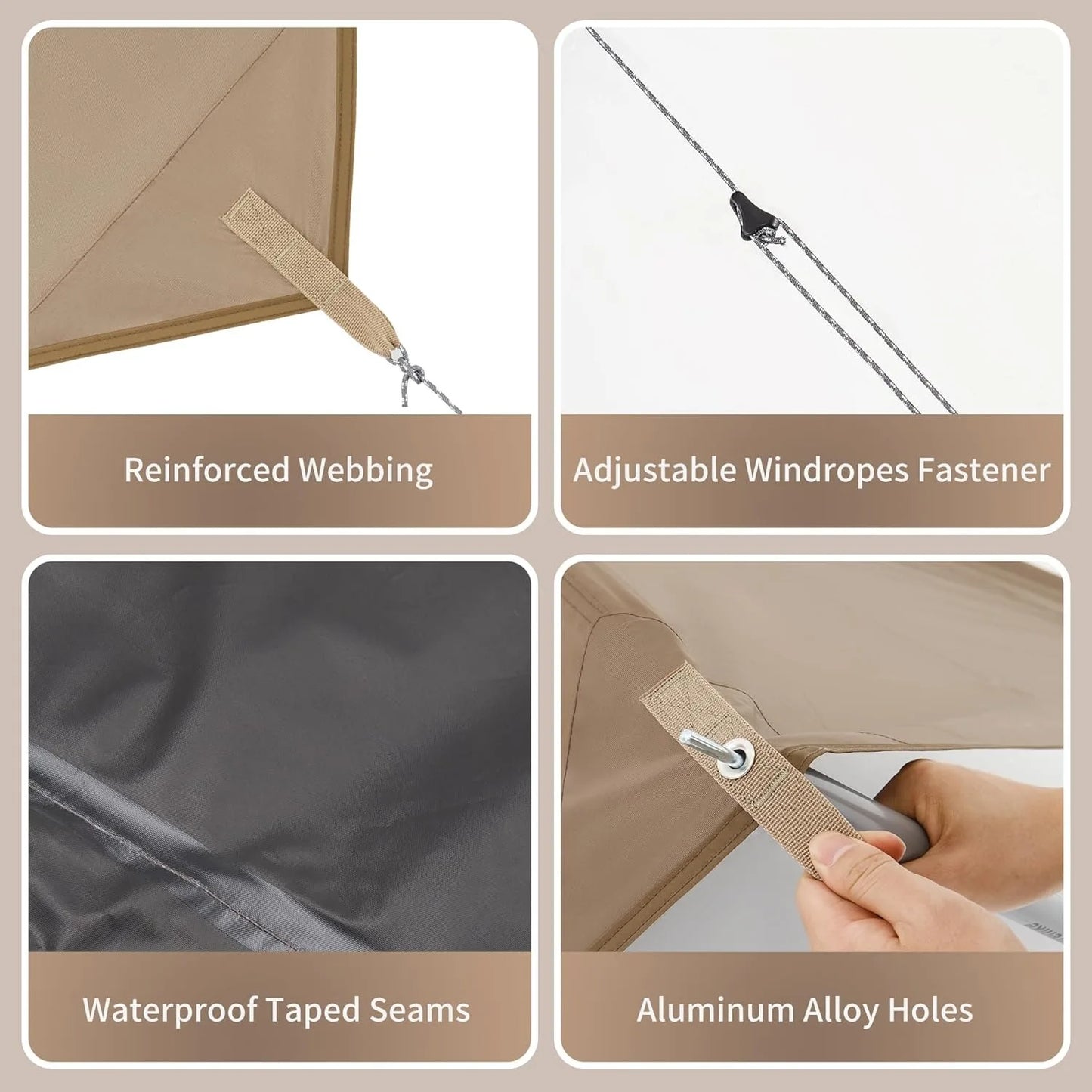 Naturehike Large Camping Waterproof Canopy Camping Sun Shelter Summer Anti-UV UPF2000+ Family Ourdoor Park Beach Tent Tarp