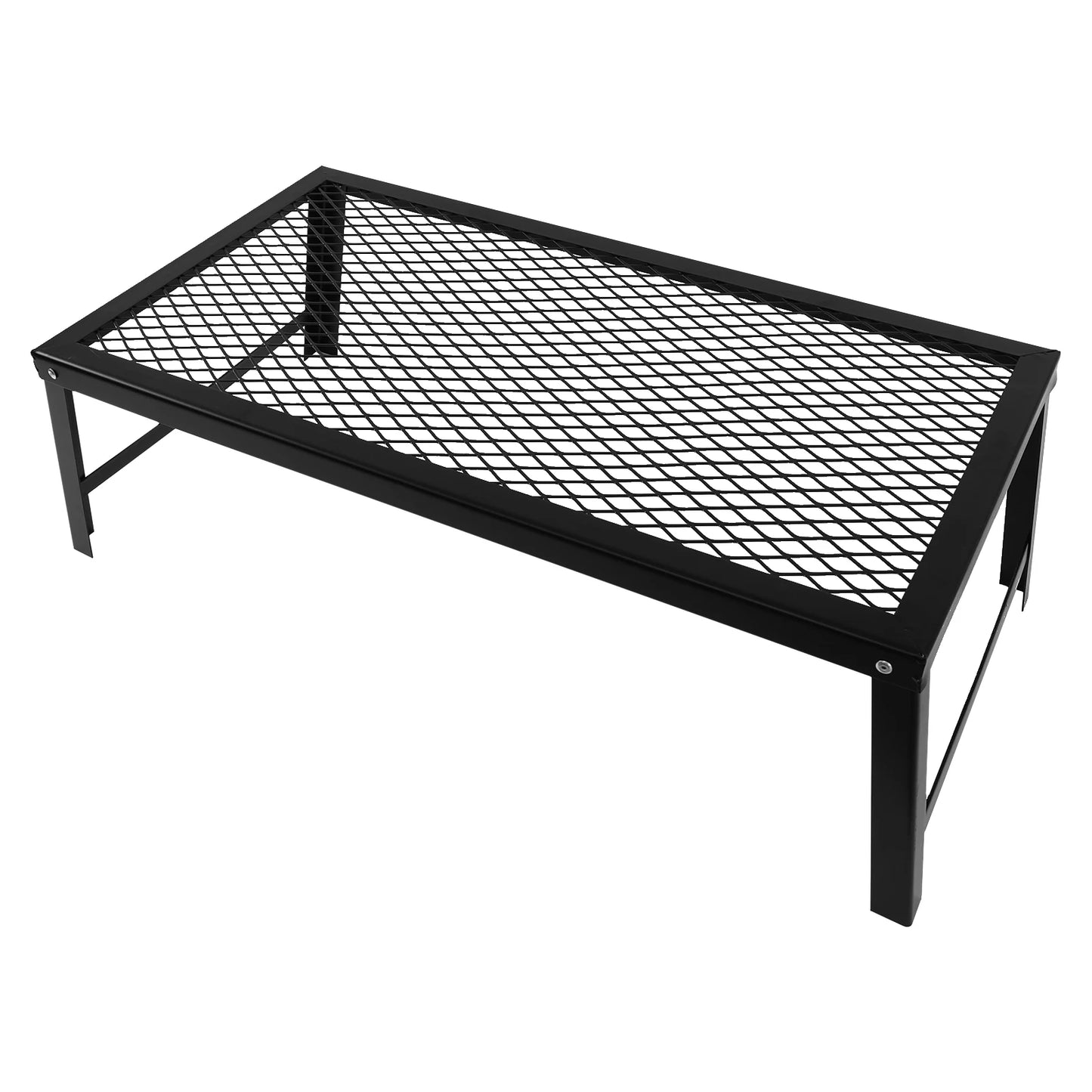 Folding Grill Rack Portable Barbecue Net Table BBQ Iron Campfire Grill Suitable for Outdoor Barbecues Picnics Camping