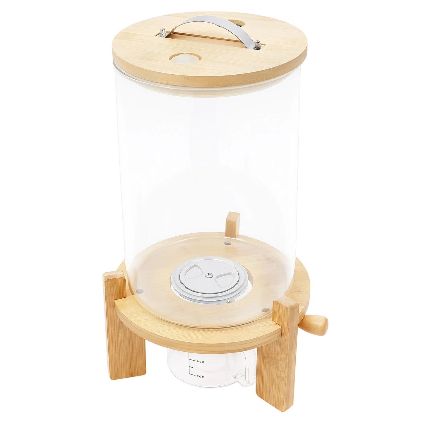 7.5L Cereal Dispenser  Grain Storage Container with Valve and Cup Leak Proof Airtight Food Dispenser for Rice Pasta Nuts