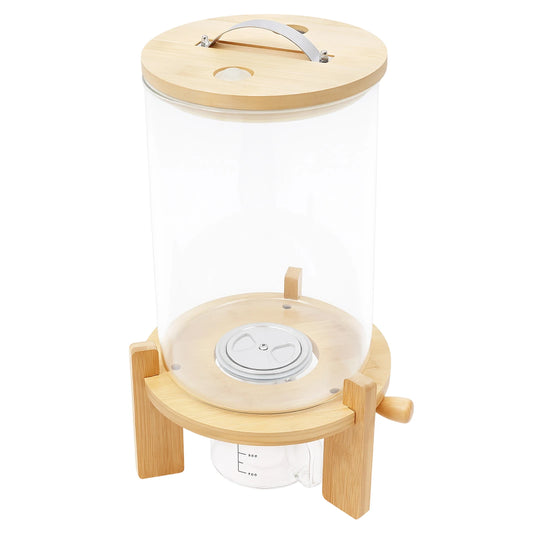 7.5L Cereal Dispenser  Grain Storage Container with Valve and Cup Leak Proof Airtight Food Dispenser for Rice Pasta Nuts