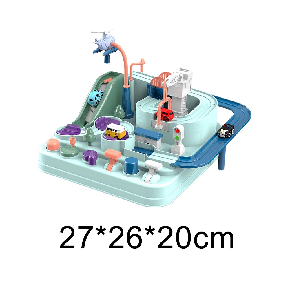 Racing Educational Toy Children Track Car Adventure Games Brain Game Mechanical Interactive Train Toy for Kids