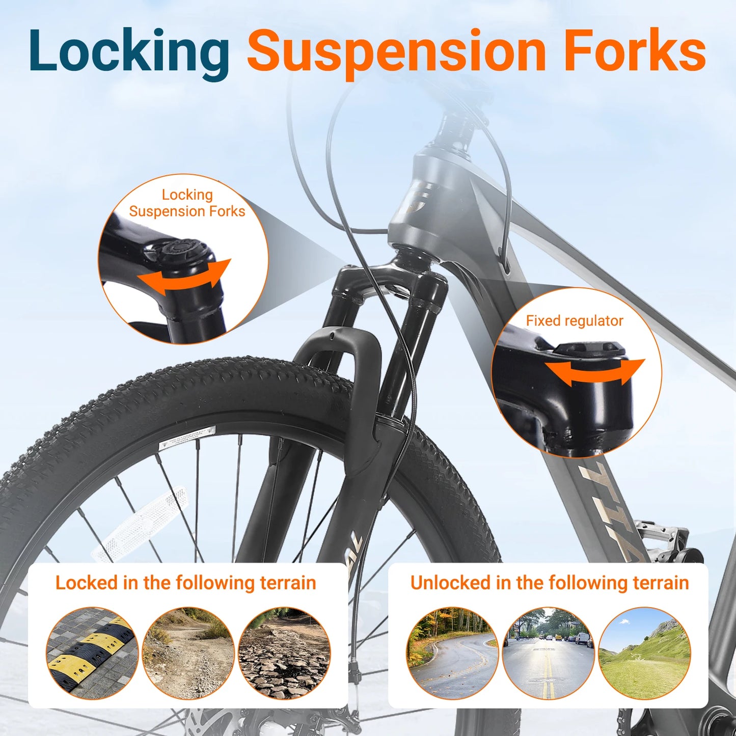 SPATIAL MT275FS 27.5 Inch Hardtail MTB, 8 Speed Mountain Bike, Adult Bicycle, Lightweight Magnesium Alloy Frame, Suspension Fork, Front & Rear Disc Brakes