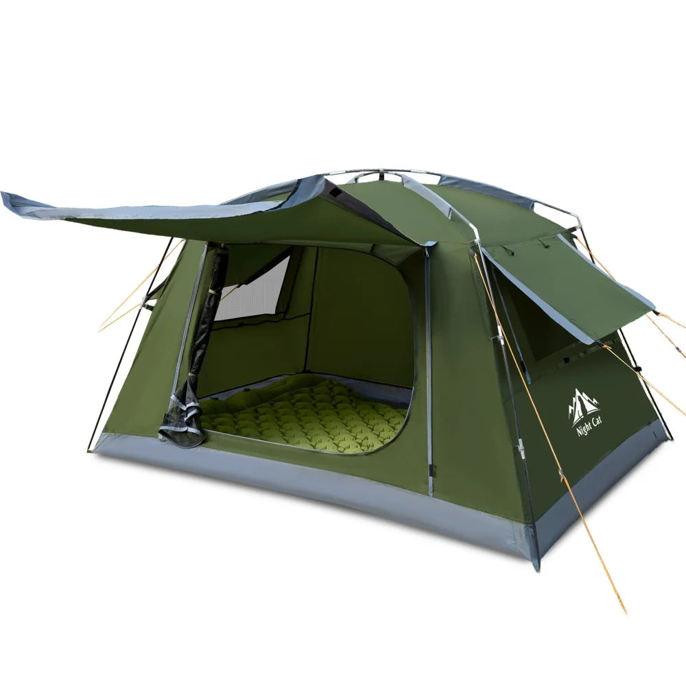 Night Cat Backpacking Tent for Camping: Portable 1-2 Person Hiking Waterproof Tent Quick Setup and Compact for Outdoor Festivals