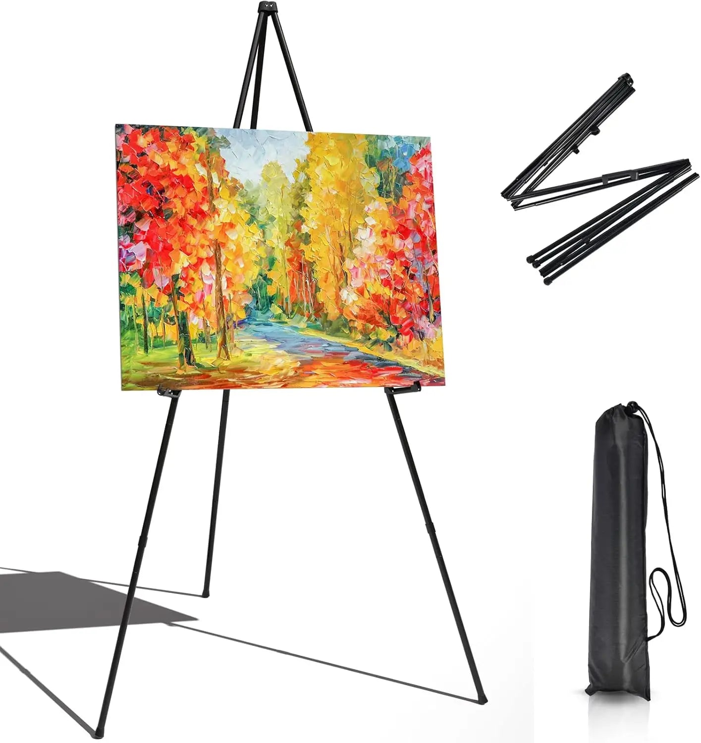 Easel Stand Painting - Adjustable Height Painting Easel with Bag - Tabletop Art Easel Painting Canvas Stand,