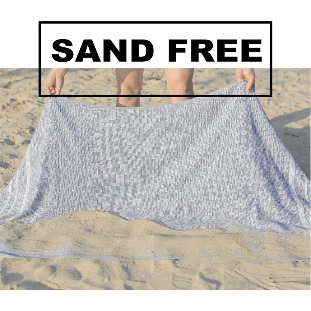 4 Packs Turkish Beach Towels Vacation Essentials Oversized Bath Pool Swim Towel Set Bulk Quick Dry Sand Free Extra Large Xl Big