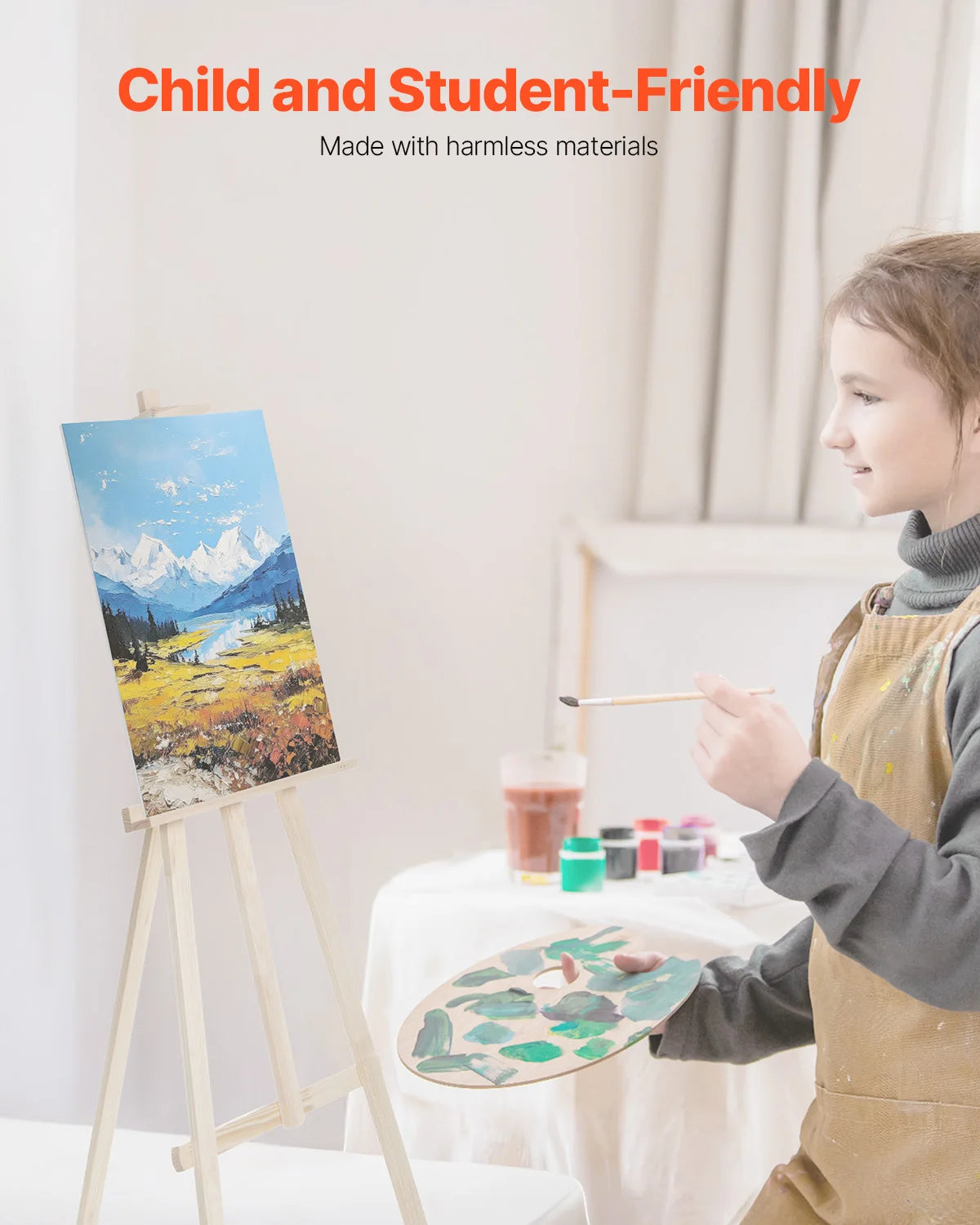 SucceBuy Canvas Boards Painting White Canvases Painting Canvas Panels Sketching Acrylic Oil Painting Watercolor Paint Canvas