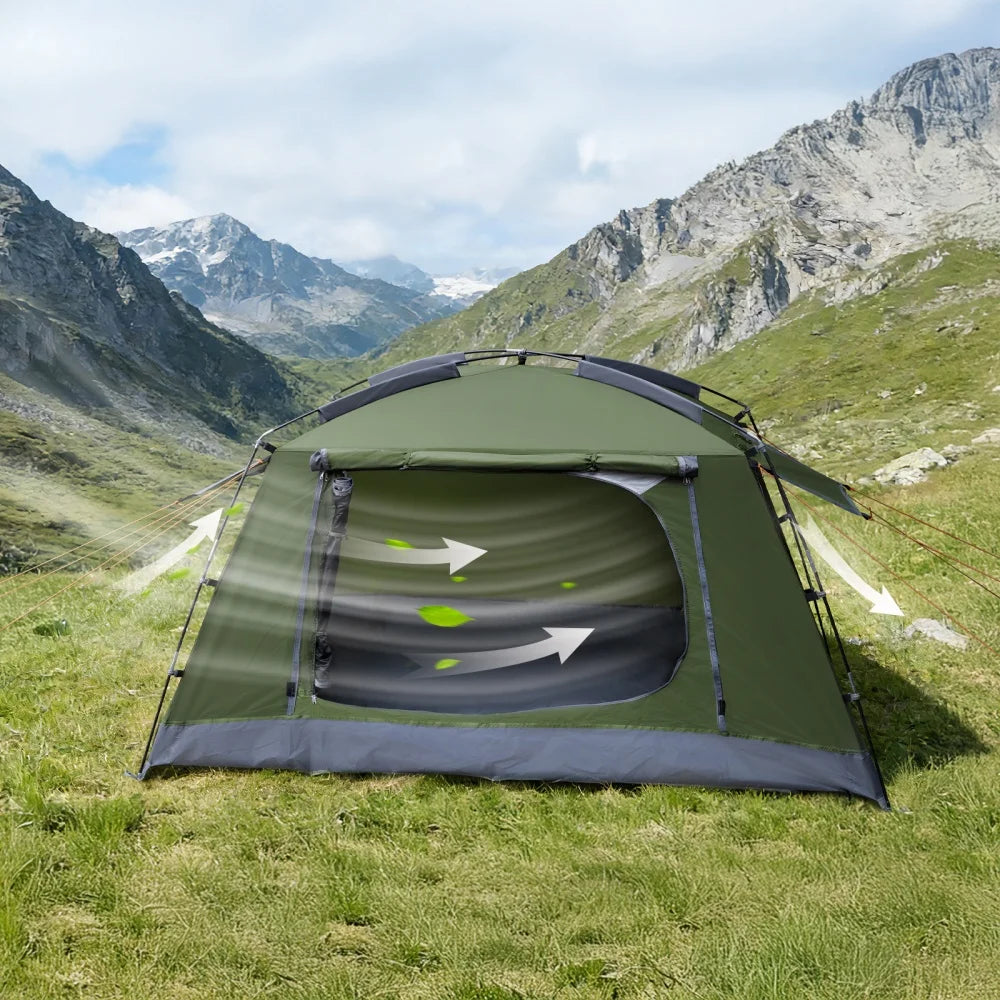 Night Cat Backpacking Tent for Camping: Portable 1-2 Person Hiking Waterproof Tent Quick Setup and Compact for Outdoor Festivals