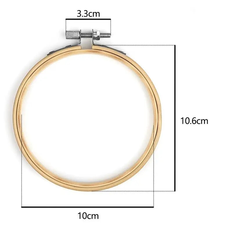 10pcs/Set Dia 10-30cm Wooden Embroidery Hoops Frame Set Bamboo Embroidery Hoop Rings For DIY Cross Stitch Needle Craft Tool