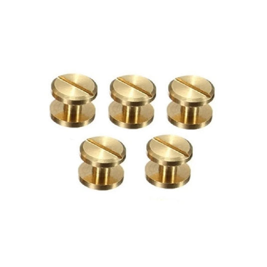 5Pcs/Set 10*8mm Leather Craft Chicago Nail Brass Solid Rivets Stud Head High Quality & Durable