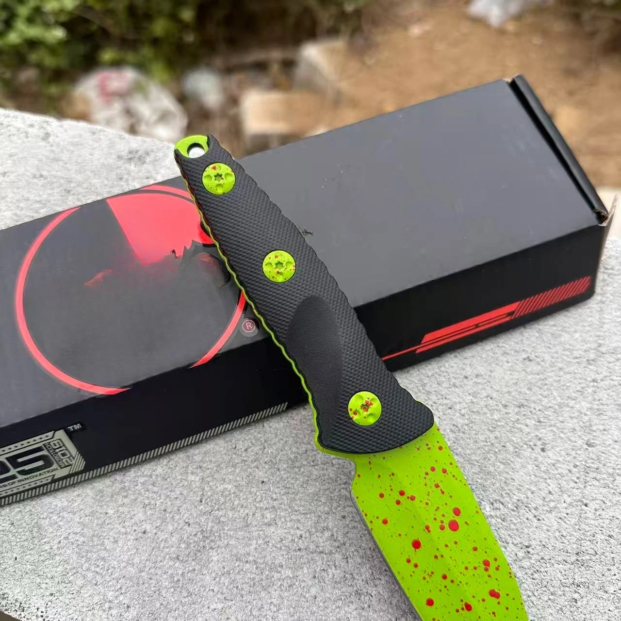 High-hardness Fixed Blade 7Cr13Mov Steel Blade Nylon Fiber Handle Outdoor Camping Hiking EDC Cutting Fishing Tools Gift for Men