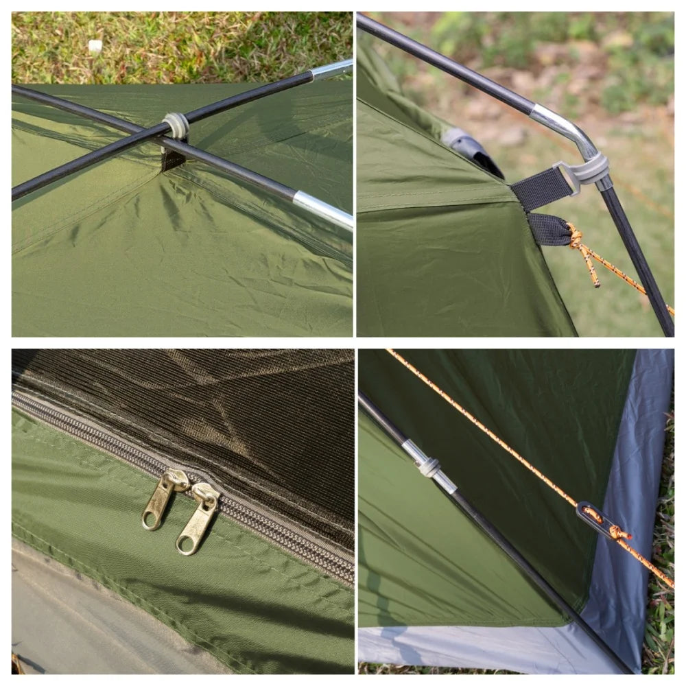 Night Cat Backpacking Tent for Camping: Portable 1-2 Person Hiking Waterproof Tent Quick Setup and Compact for Outdoor Festivals
