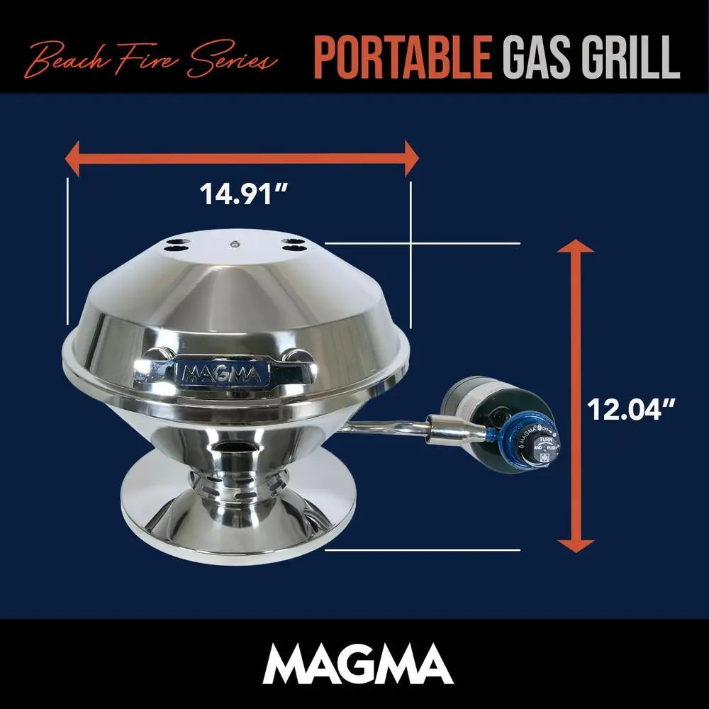 Portable Propane Beach BBQ Grill | Compact Outdoor Cookout Grill | Ideal for Beachside Cooking