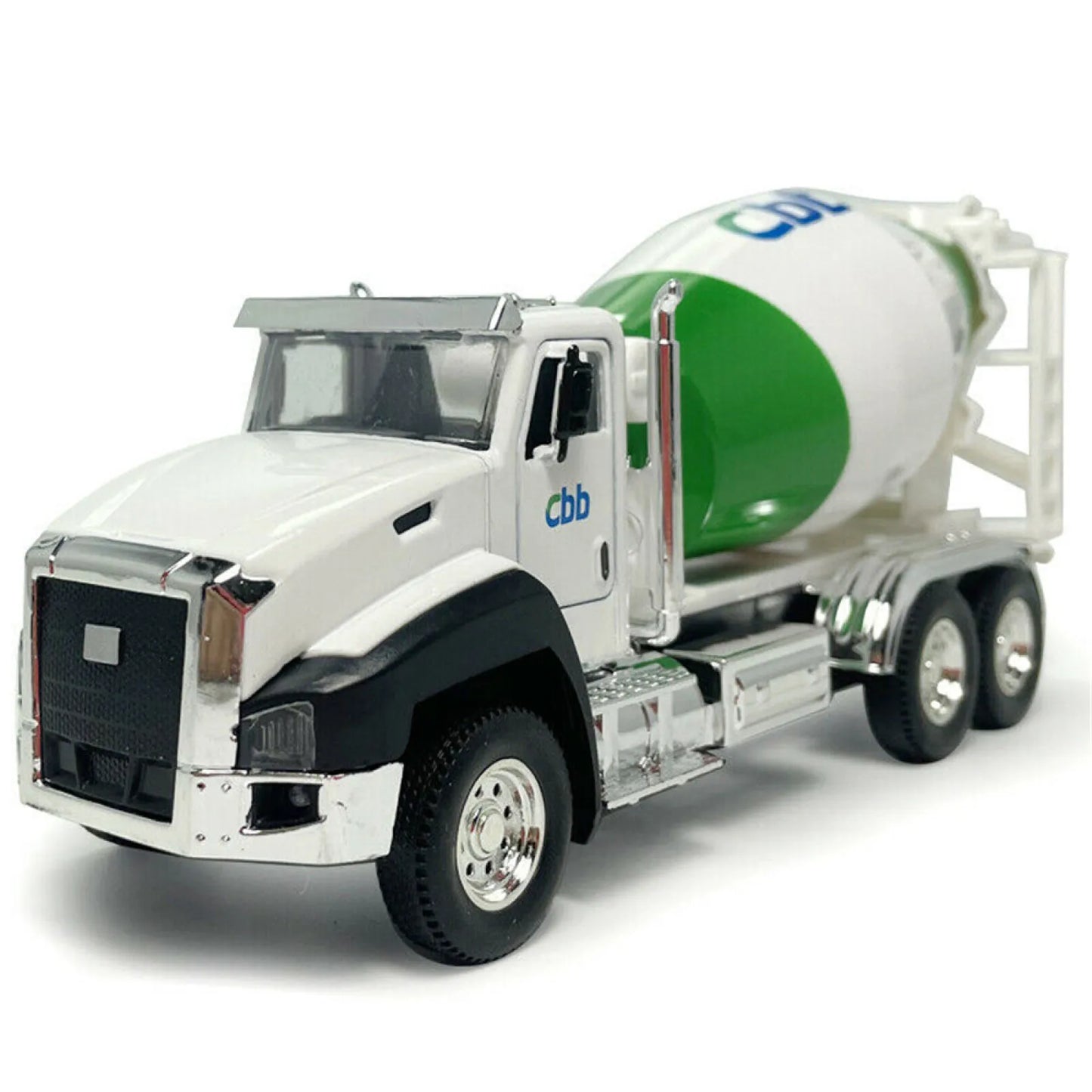 1:50 Scale Engineering Mixer Excavator Alloy Metal Diecast Car Model Truck Pull Back Kids Toy Vehicle Gifts