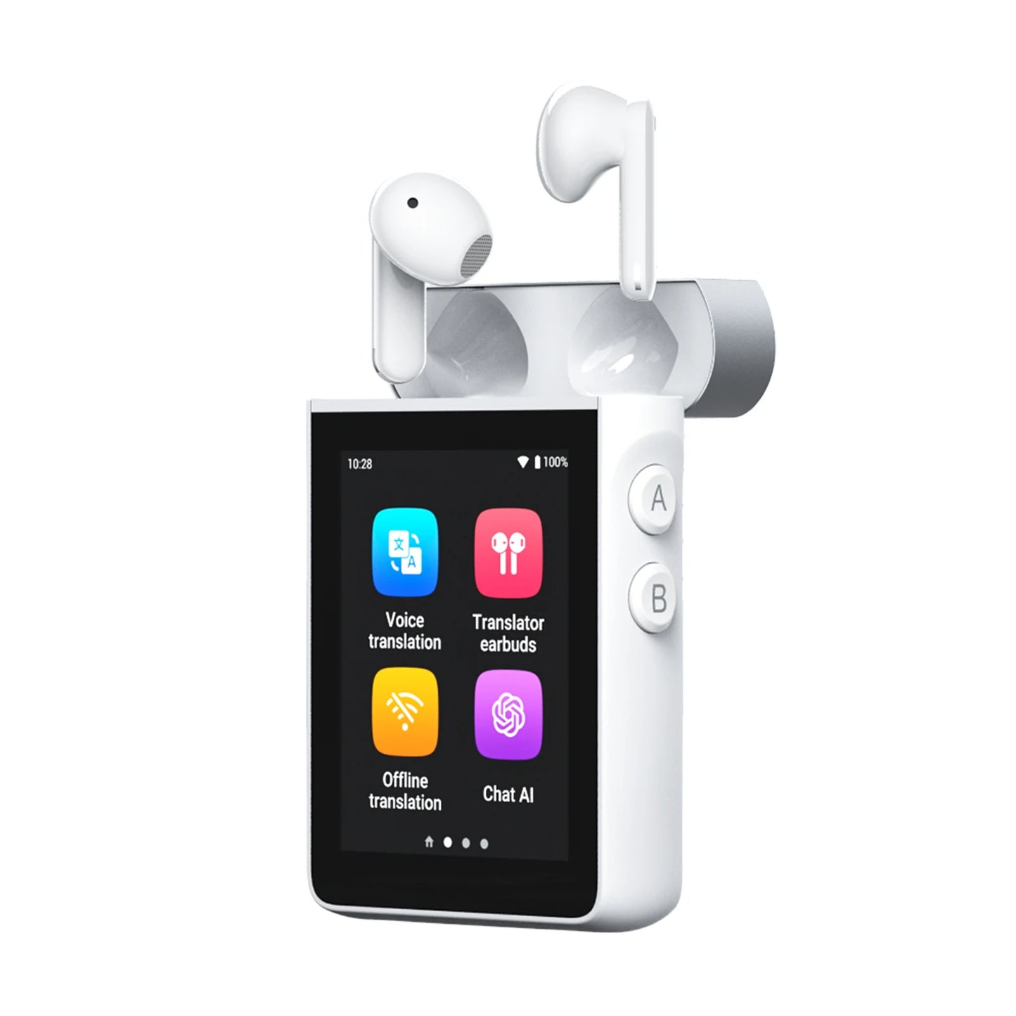 Wooask [A9S] AI Translator Earbuds, Real-Time Translation Device with ChatGPT,No App Needed,for Travel & Business, WiFi Version