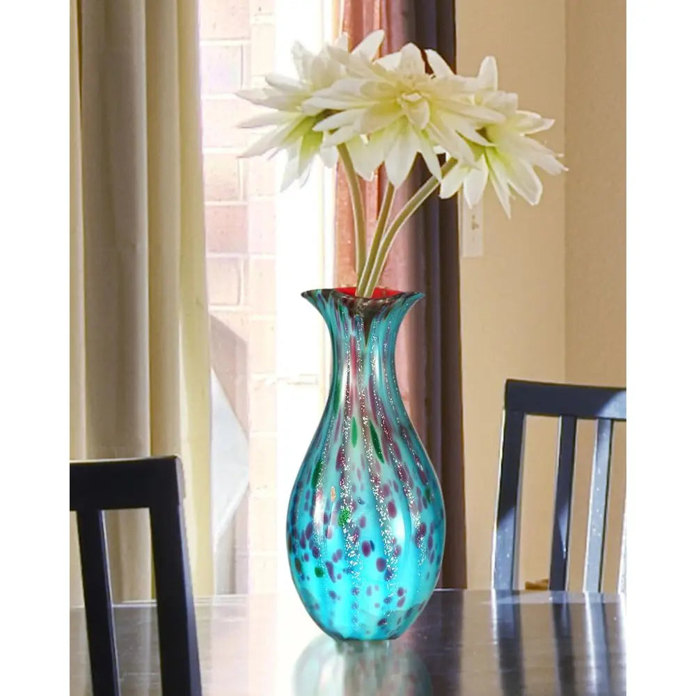 Elegantly Crafted Hand-Blown Artistic Glass Vase
