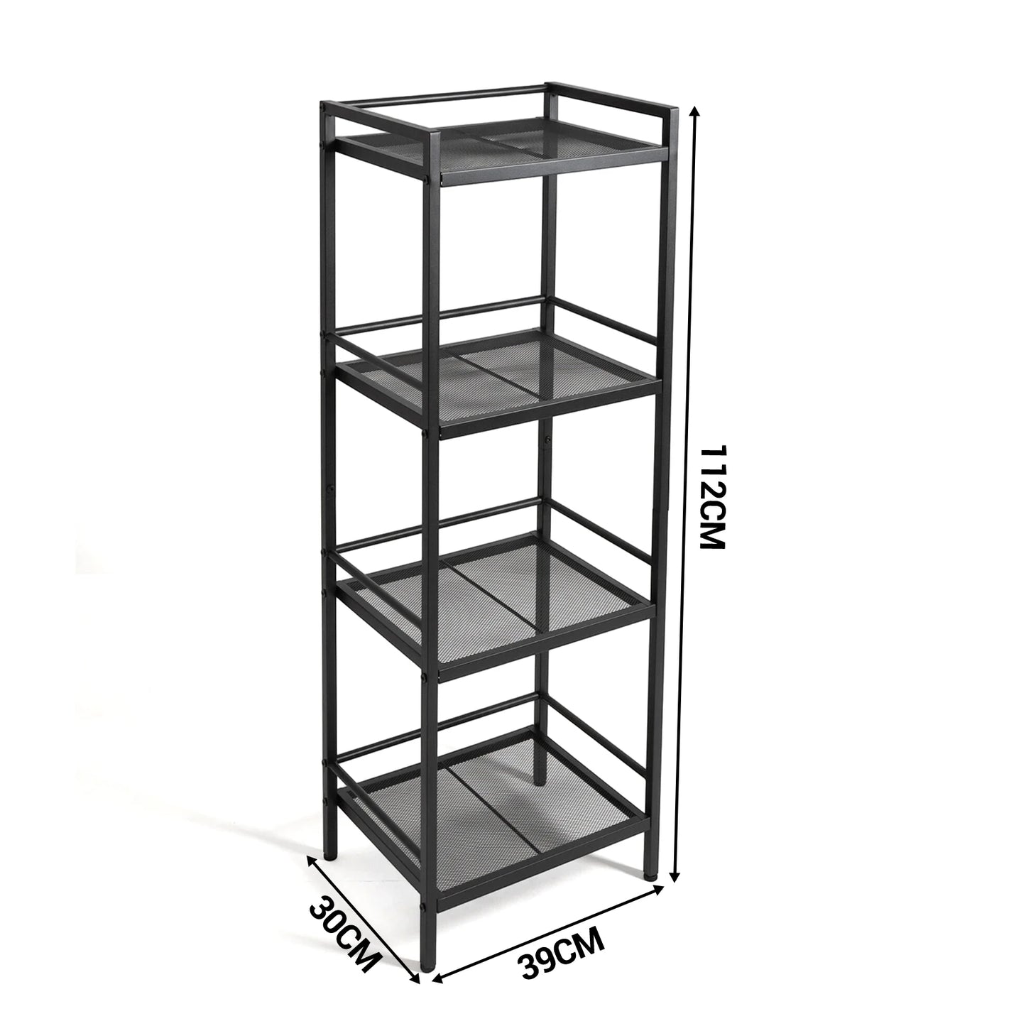 Bathroom Storage Shelving Unit Carbon Steel Display Plant Stand, Corner Rack Shelving for Laundry Bathroom Kitchen Organization