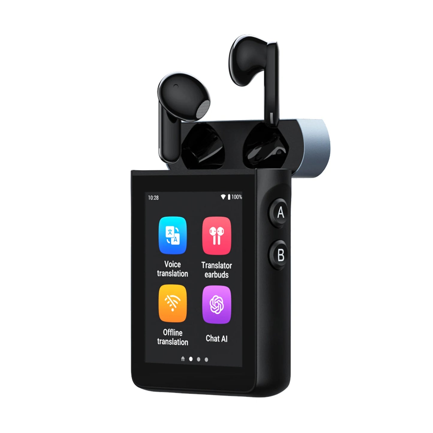 Wooask [A9S] AI Translator Earbuds, Real-Time Translation Device with ChatGPT,No App Needed,for Travel & Business, WiFi Version