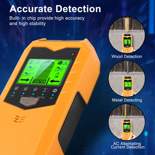 5 In 1 Electronic Wall Detector Finders Multifunctional Handheld Metal Detector Stud Wood Finder Electronic Measuring Instrument