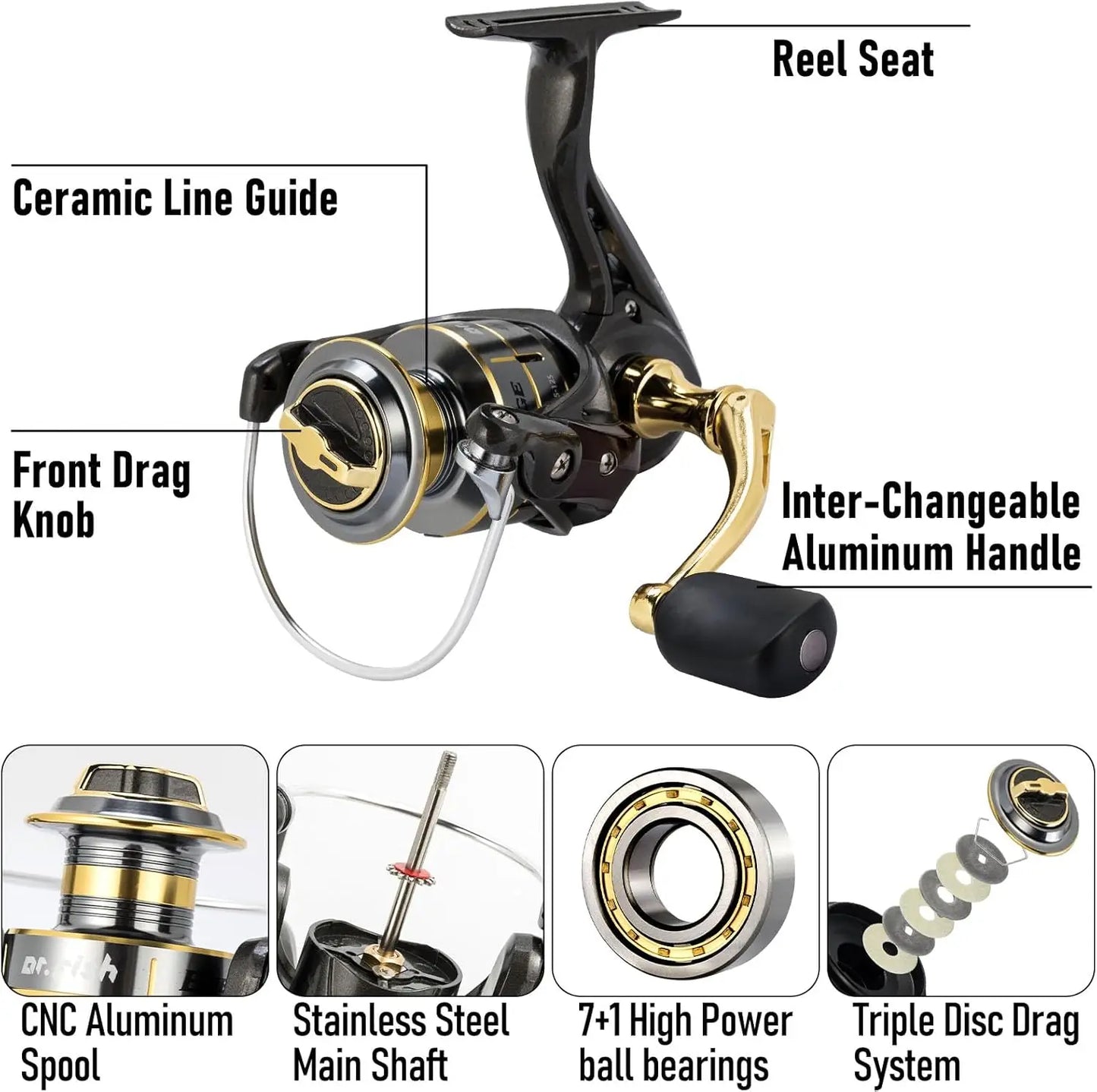 125-Piece Telescopic Fishing Rod and Reel Combo with Tackle Bag for Adults, Collapsible Travel Set for Freshwater Saltwater