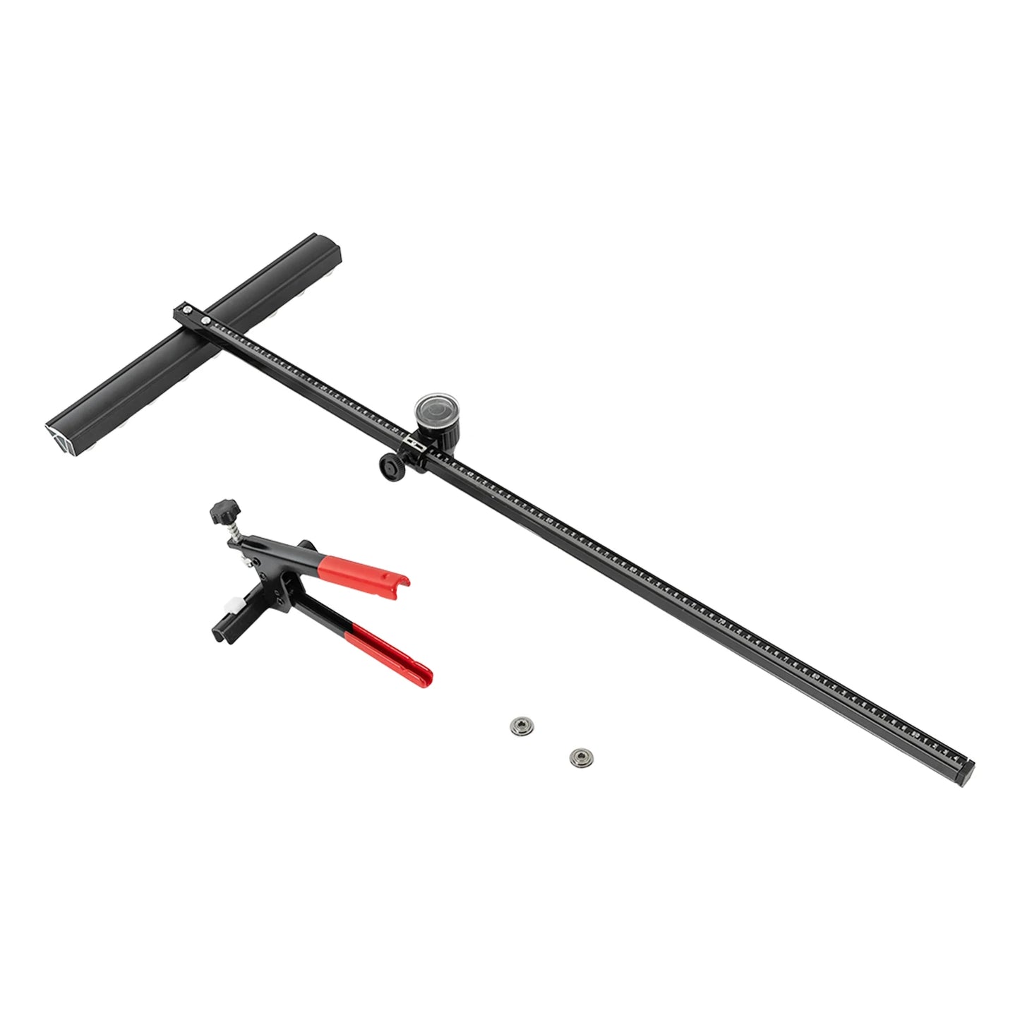 T-Shaped Manual Tile Cutter Hand Tool Ceramic Floor Cutter with One Dividing Plier and Two Cutting Blades for Cutting Tiles Glas