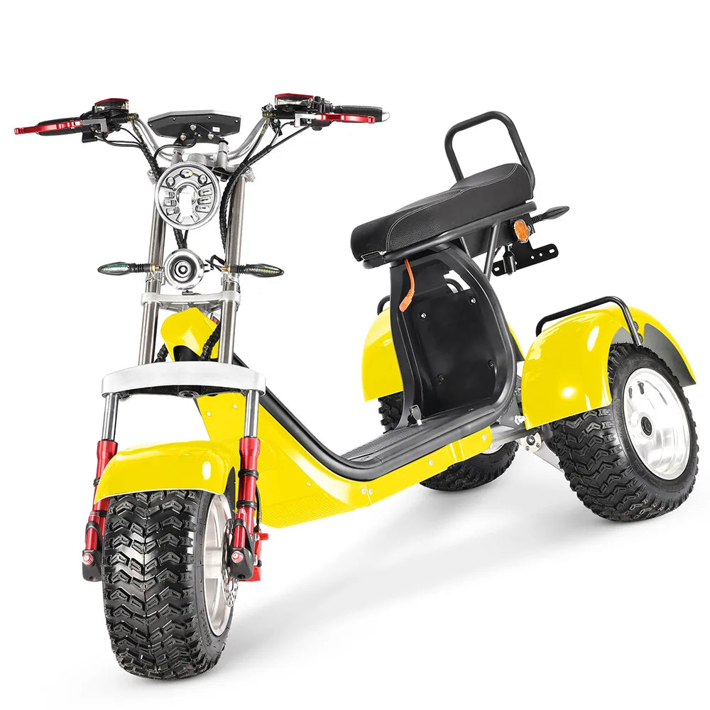 New 3000W60V30AH Mileage 55KM Electric Tricycle Three-person seat Disabled Commuting Elderly Household Adult Electric Scooter