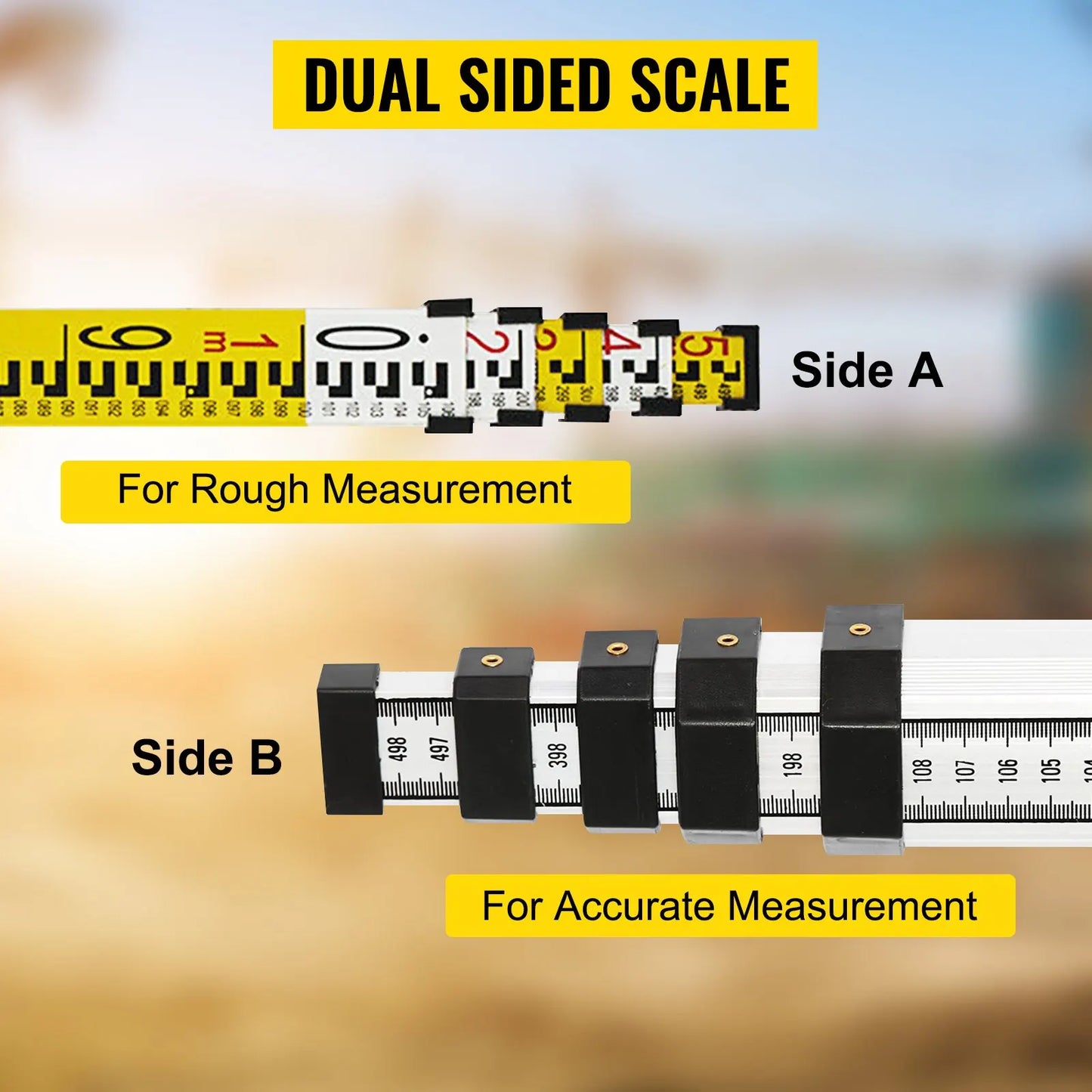 SIHAO 360 Rotary Laser Level Green/Red Beam Kit, Self-Leveling Range 250/500M,Vertical Horizontal Scanning Measurement Tools