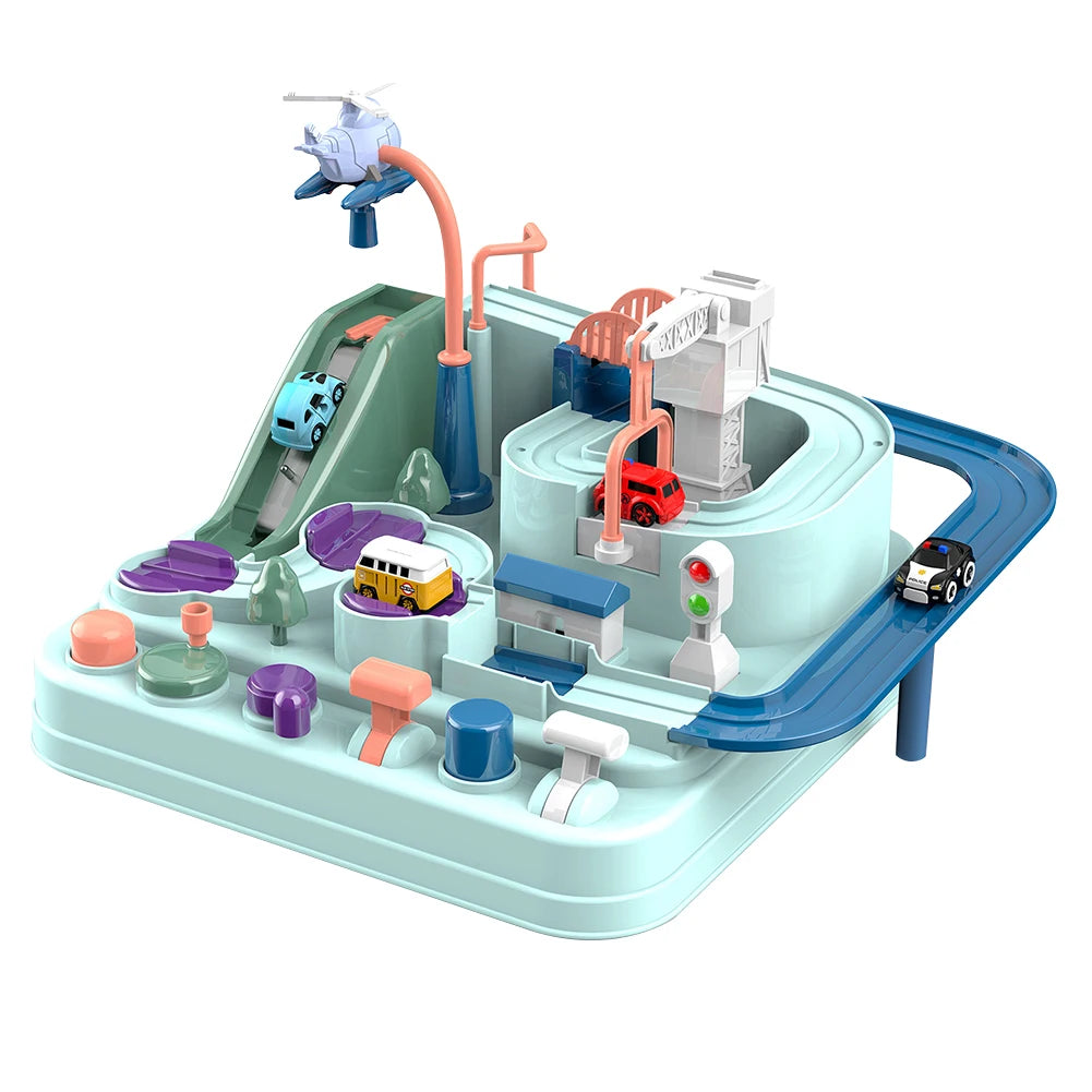 Racing Educational Toy Children Track Car Adventure Games Brain Game Mechanical Interactive Train Toy for Kids