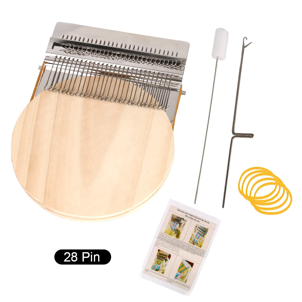 Knitting Tools For Mending Clothes and Jeans Small Frame Hand Tapestry Wood Loom Weaving Frame Small Loom Darning Machine
